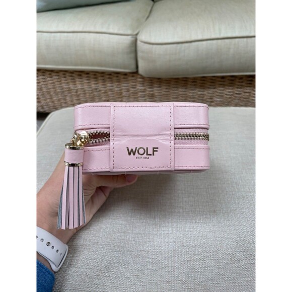 Wolf Rose Quartz Caroline Travel Zip Jewelry Case - Picture 4 of 8